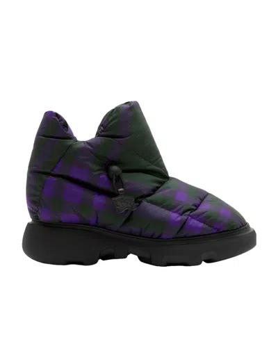 BURBERRY BURBERRY CHECK PILLOW PADDED-DESIGH BOOTS