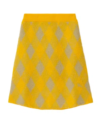 BURBERRY BURBERRY CHECK PATTERNED A-LINE SKIRT