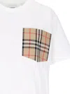 Burberry Check Pocket T-shirt In White