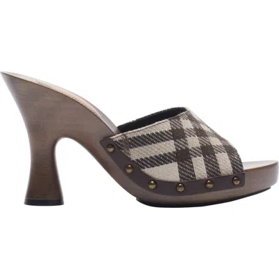 BURBERRY BURBERRY CHECK POTTER MULES