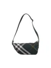Burberry Check Pouch Bag In Ivy