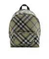 Burberry Check-print Backpack In Black