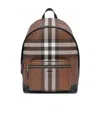Burberry Check-print Backpack In Brown
