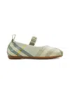 Burberry Check-print Ballerinas In Blue