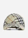 Burberry | Check Print Baseball Cap| Man | M In Light Sage