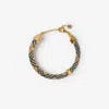 Burberry Check Print Bracelet In Gold/sand