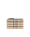 Burberry Check-print Card Holder In Multi