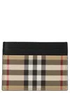 BURBERRY CHECK PRINT CARD HOLDER WALLET