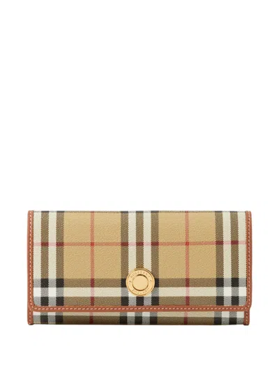 Burberry Portemonnaie Mit Check In Neutral