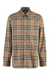 Burberry Check Print Shirt Caxtan In Multi