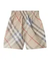 Burberry Little Boy's & Boy's Fabian Check Shorts In Nude