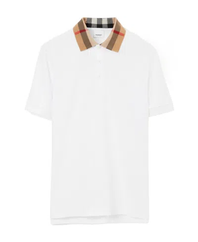 BURBERRY BURBERRY CHECKED SHORT-SLEEVED POLO SHIRT