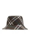 Burberry Ekd Check-print Bucket Hat In Brown