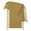 Burberry Check-print Fringed Scarf