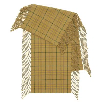 Burberry Check-print Fringed Scarf