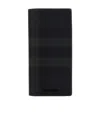 Burberry Check Pattern Rectangular Shape Foldable Wallet In Black