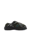 Burberry Men Check Nylon-blend Pillow Mule