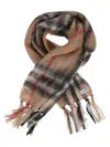 Burberry Men Check Print Scarf In Sand