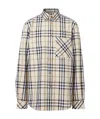 Burberry Check-print Shirt In Nude