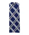 Burberry Abito Con Check In Blue