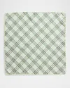 Burberry Check Silk Square Scarf In Breeze