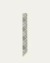 BURBERRY CHECK-PRINT SKINNY SCARF