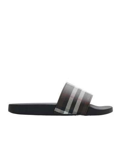 BURBERRY CHECK-PRINT SLIDES