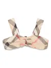 Burberry Check-print Swimsuit In Neutral