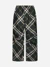 BURBERRY CHECK PRINT TROUSERS