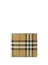 Burberry Check-print Wallet In Neutral