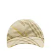 Burberry Check Linen Baseball Cap