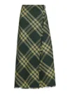 Burberry Maxi Kilt With Check Pattern In Primrose Ip Check