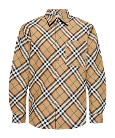 BURBERRY BURBERRY CHECK PRINTED LONG SLEEVED SHIRT