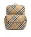 Burberry Check Printed Nylon Backpack