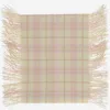 Burberry Cashmere Check Scarf In Red