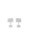 Burberry Check Prism Cufflinks In Silver