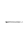 Burberry Check Prism Tie Bar In Silver