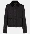 Burberry Check Lining Quilted Nylon Dorset Jacket Clothing In Black