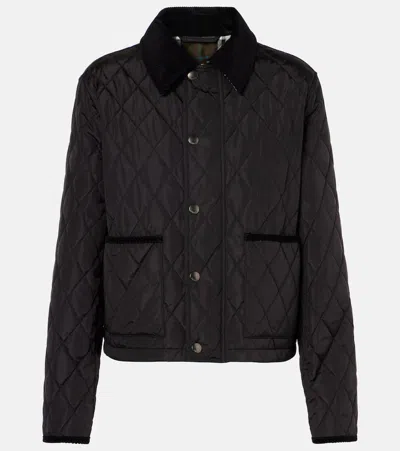 BURBERRY CHECK QUILTED JACKET