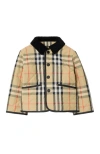 Burberry Childrens Check Quilted Nylon Barn Jacket