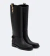 Burberry Lf Cavalier Rain Boot In Black