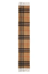 Burberry Cashmere Check Scarf In Multi