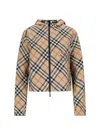 BURBERRY 'CHECK' REVERSIBLE CROPPED JACKET