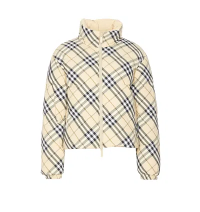 BURBERRY CHECK REVERSIBLE DOWN JACKET