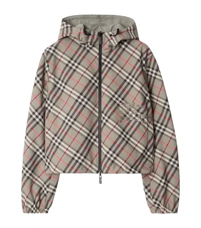 BURBERRY TECHNICAL REVERSIBLE HOODED JACKET