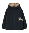 Burberry Reversible Check Hooded Jacket In Multi