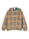 Burberry Check Reversible Jacket In Brown