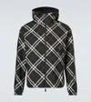 Burberry Anorak Check-pattern Zipped Hooded Jacket In Multicoloured