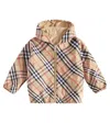 Burberry Check Reversible Technical Jacket In Beige