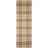 Burberry Check Reversible Wool & Silk Scarf In Sand/lichen